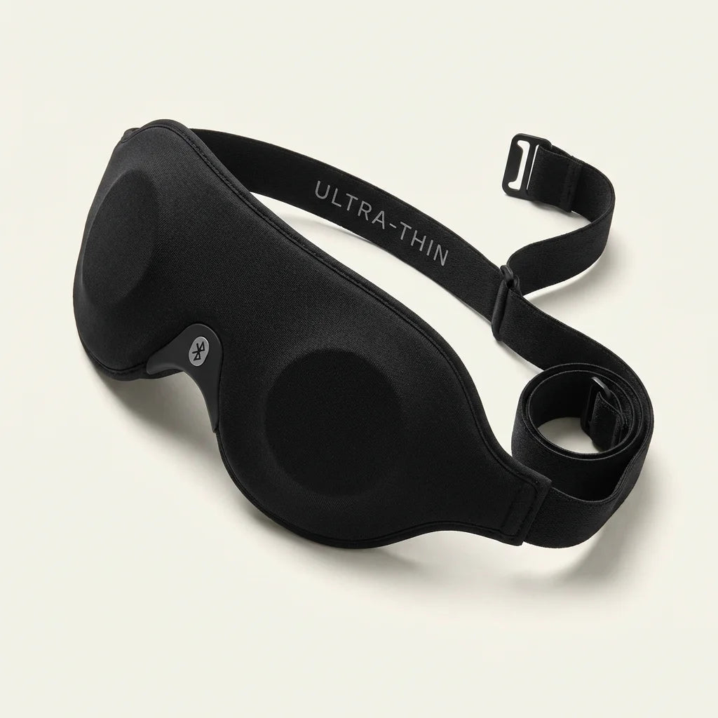 SOMNA Ultra-Thin Bluetooth Sleep Mask - 100% blackout with wireless speakers