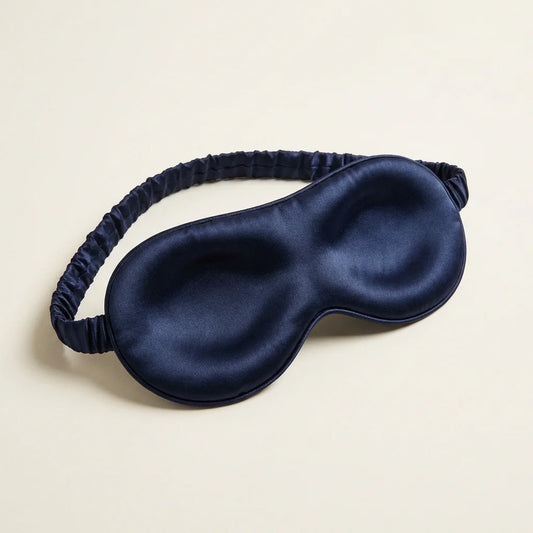 SOMNA 3D Contoured Silk Sleep Mask - 22 momme mulberry silk lash-friendly
